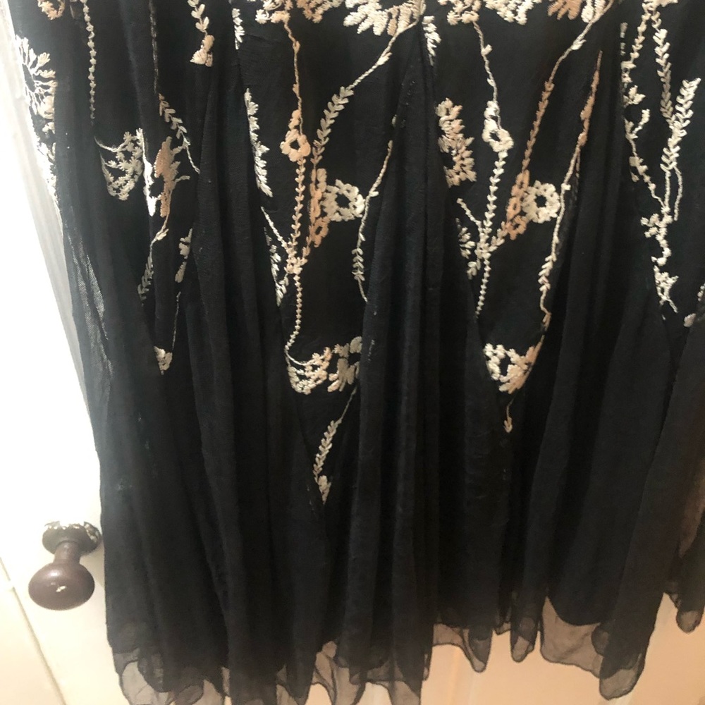 Free People Windswept Floral Embroidered Mesh Maxi Skirt - Picture 9 of 9